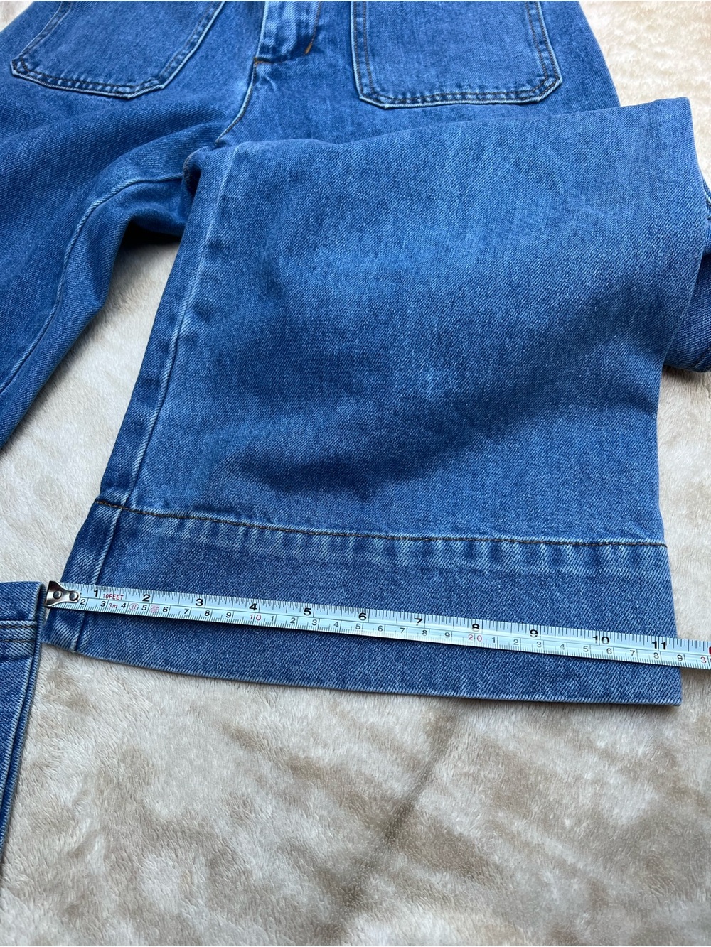 DISSH 100% Cotton Wide-Leg Denim Pants – Size 6 - Picture 6 of 10
